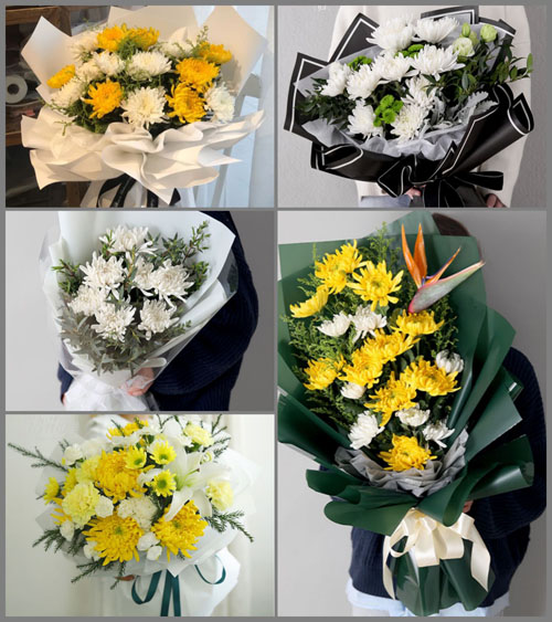 湖北黄冈市黄梅县独山镇白事花束代送